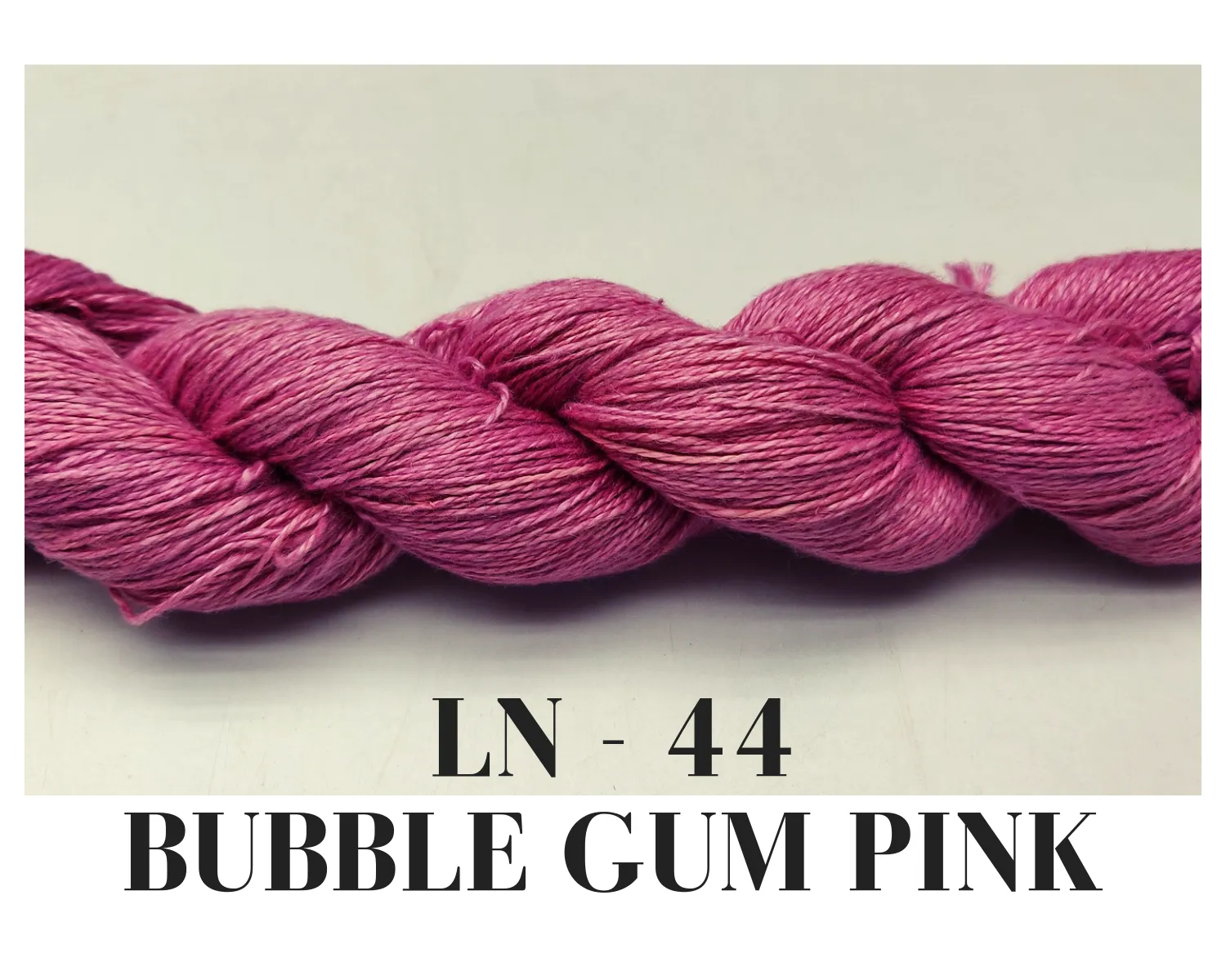 Linen Sportweight Yarn - BubbleGum