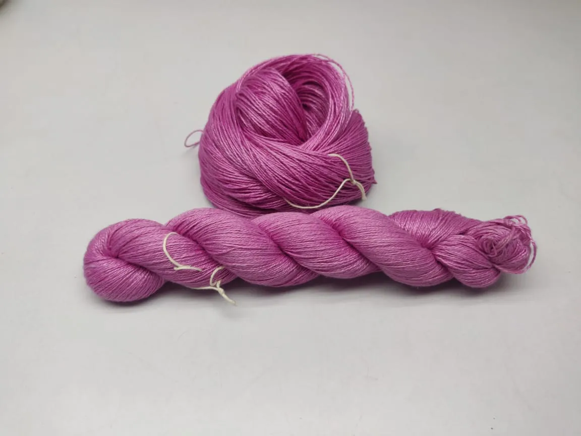 Linen Sportweight Yarn - BubbleGum