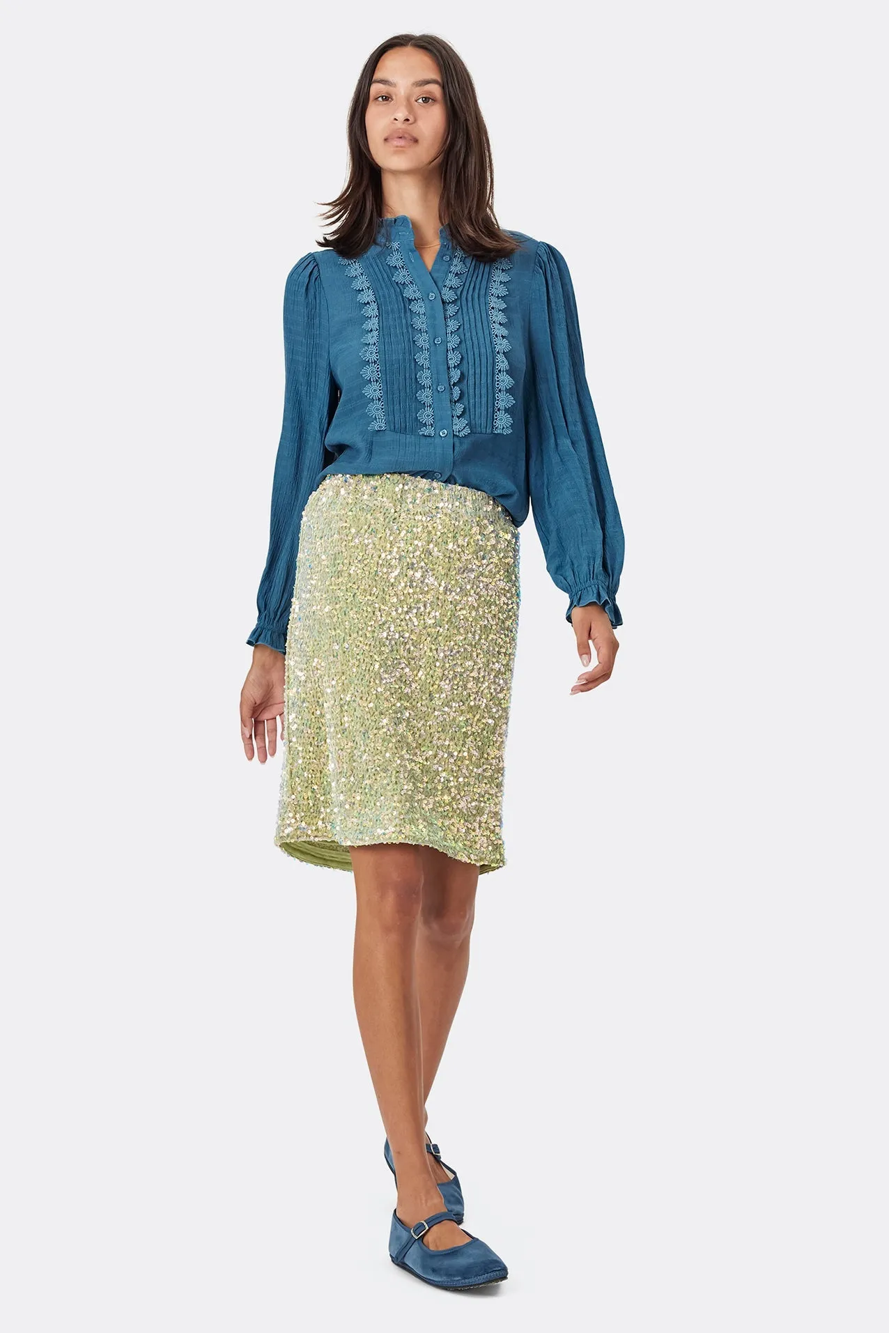 Lollys Laundry Anna Sequin Skirt