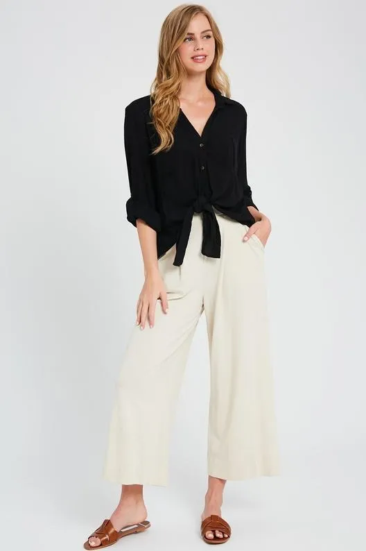LOTS OF LOVE BUTTON DOWN TOP