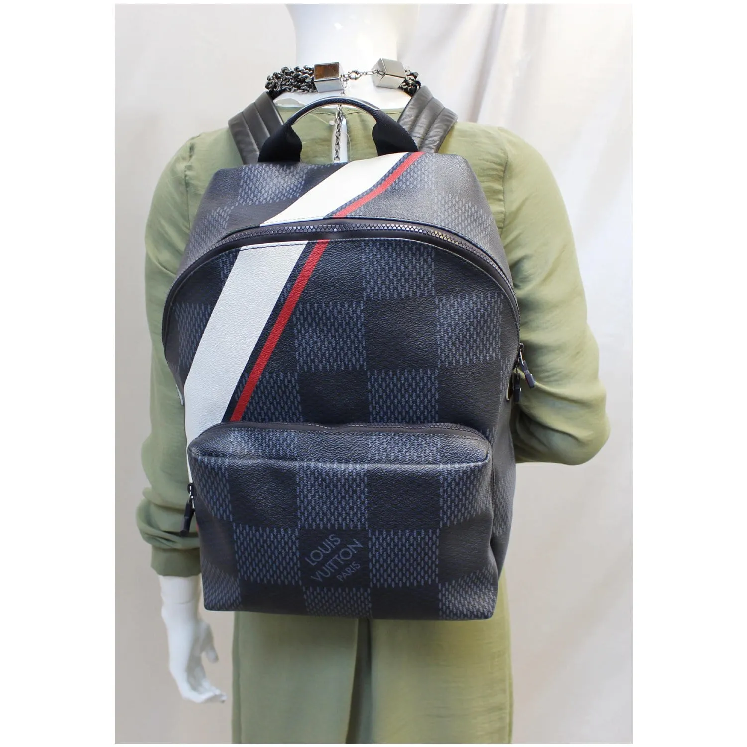 LOUIS VUITTON Americas Cup Apollo Latitude Damier Cobalt Backpack Blue