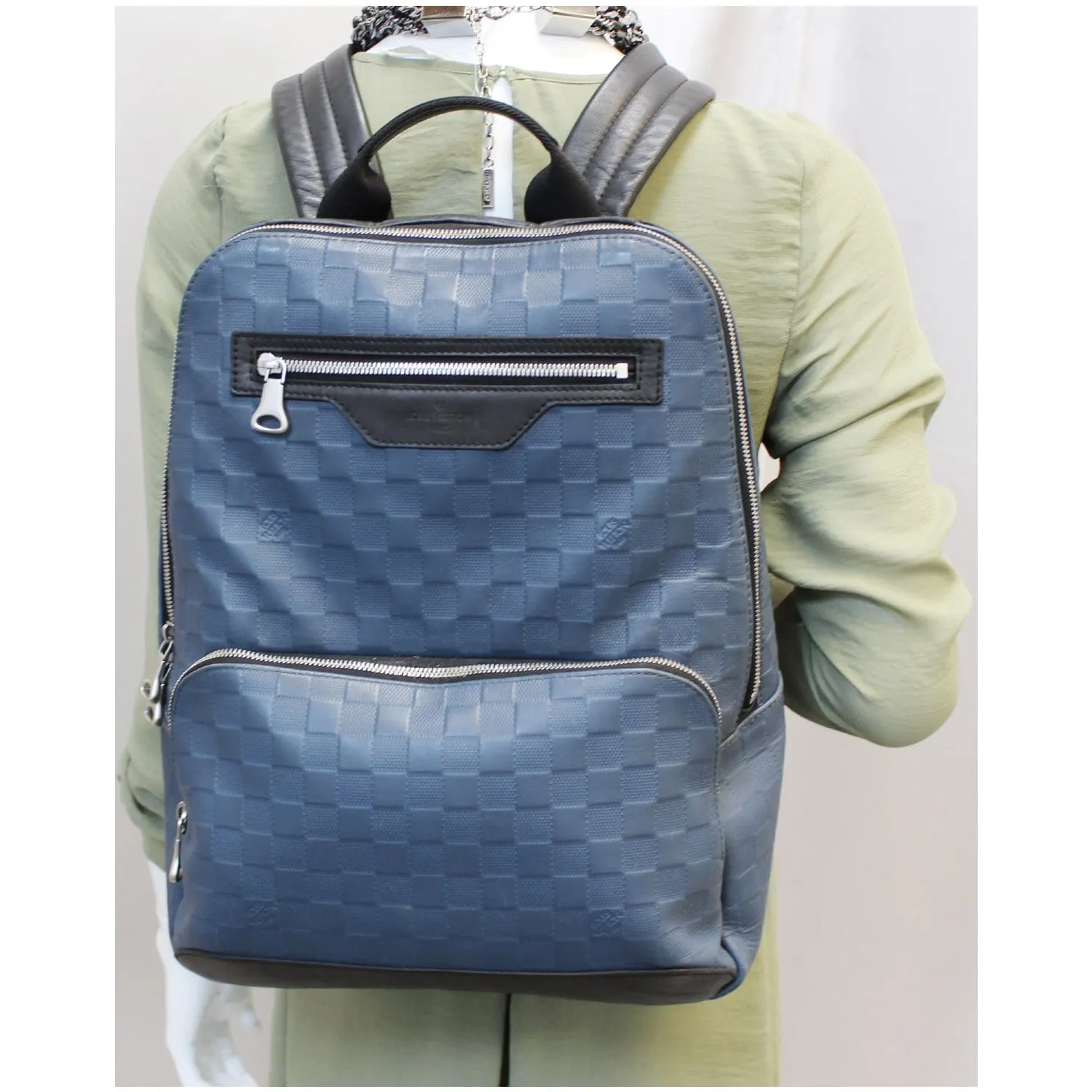 LOUIS VUITTON Avenue Damier Infini Leather Backpack Bag Astral