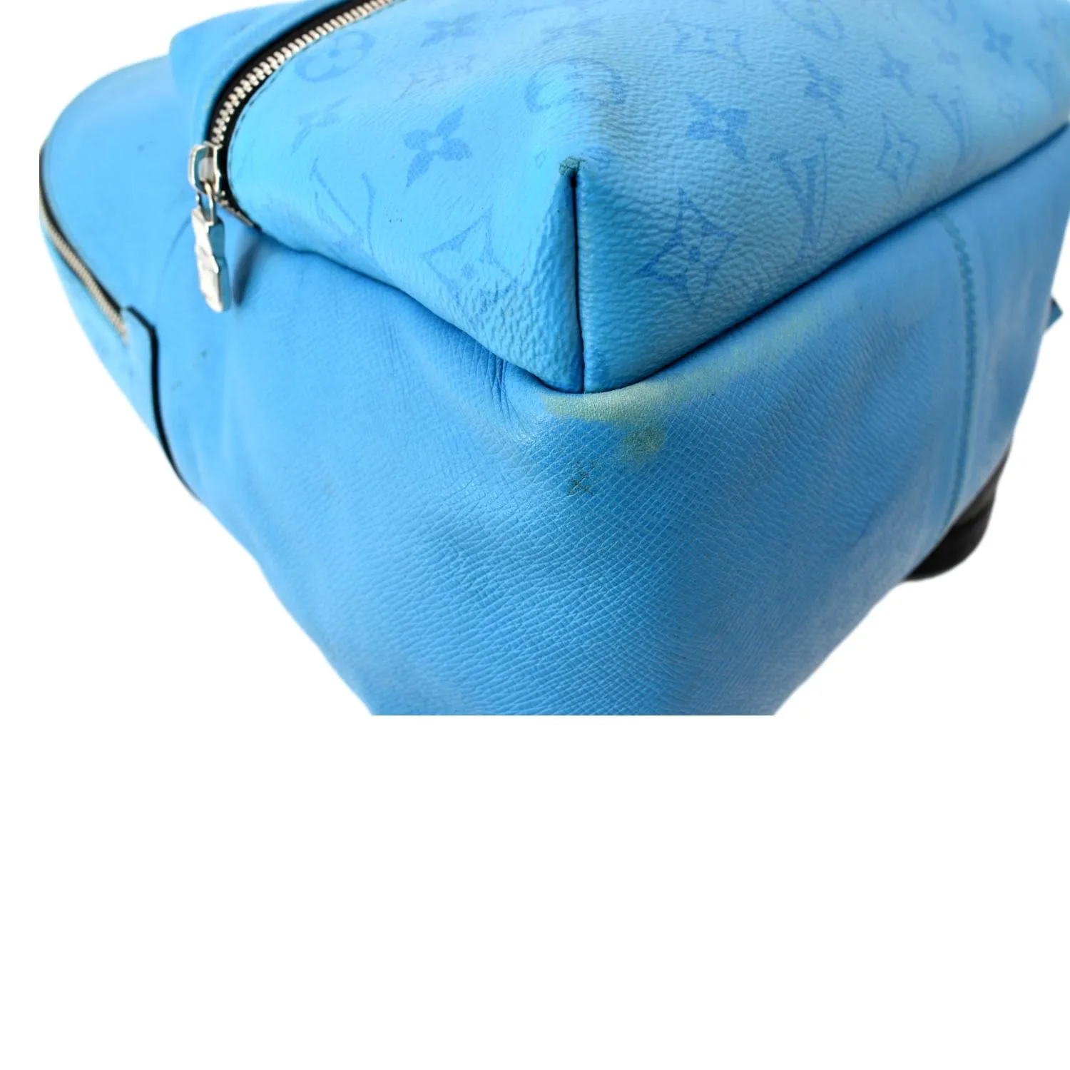 LOUIS VUITTON Discovery Monogram Leather Backpack Blue