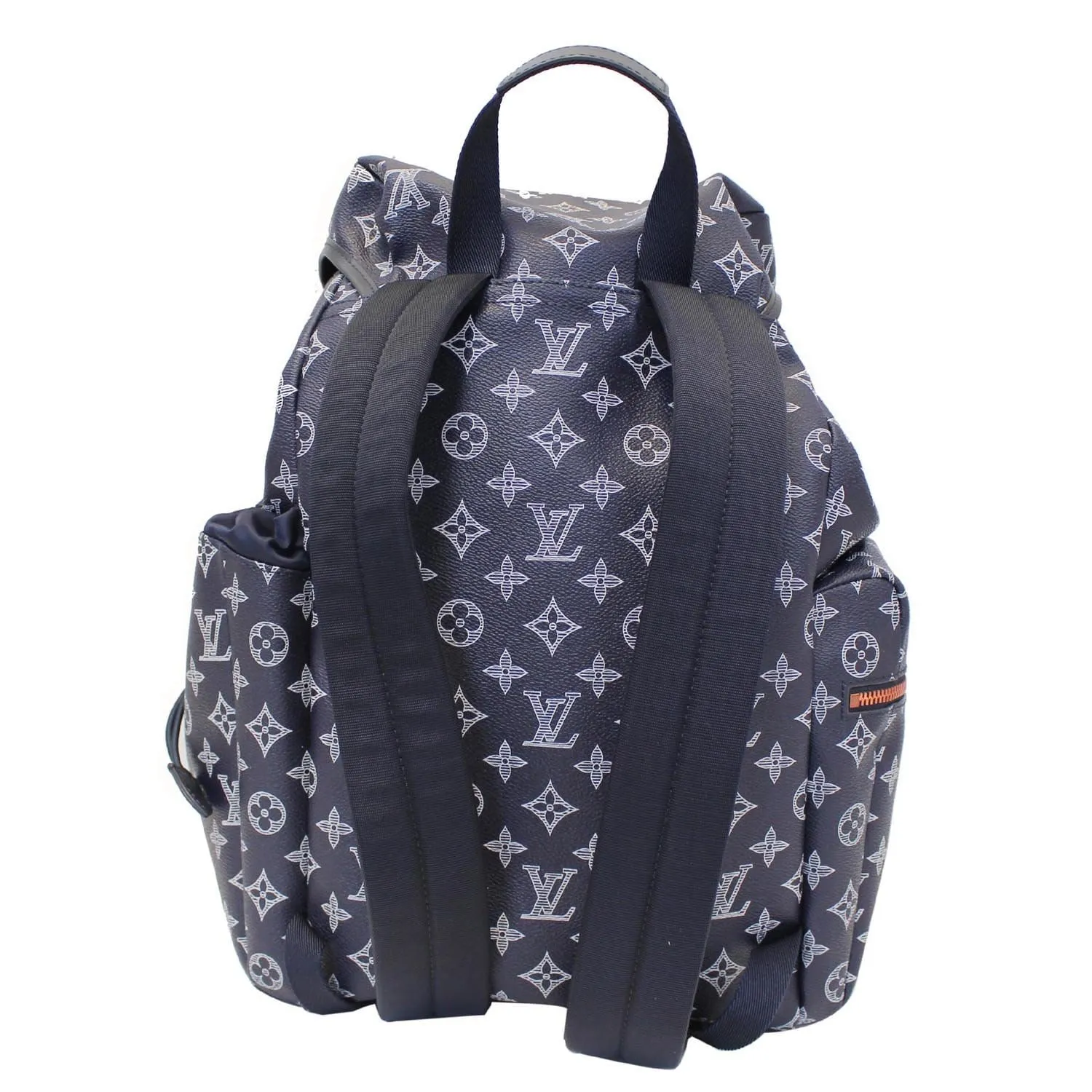 LOUIS VUITTON Discovery Upside Down Monogram Backpack Bag Navy Blue