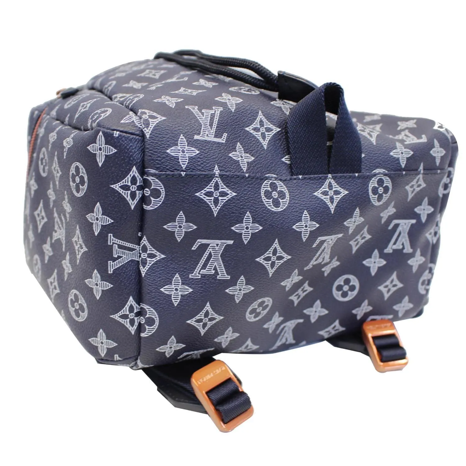 LOUIS VUITTON Discovery Upside Down Monogram Backpack Bag Navy Blue