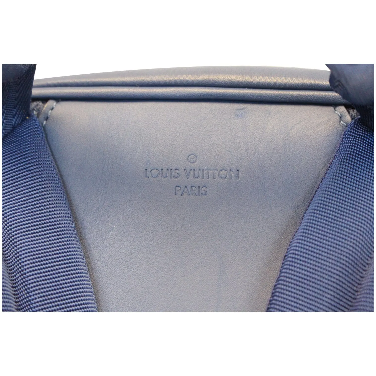 LOUIS VUITTON Michael NM Damier Infini Leather Backpack Bag Blue