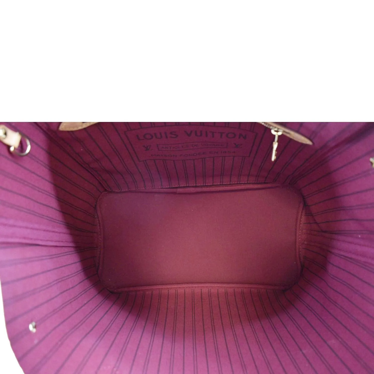 LOUIS VUITTON Neverfull MM Monogram Canvas Tote Bag Brown