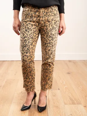 loverboy relaxed crop straight - leopard