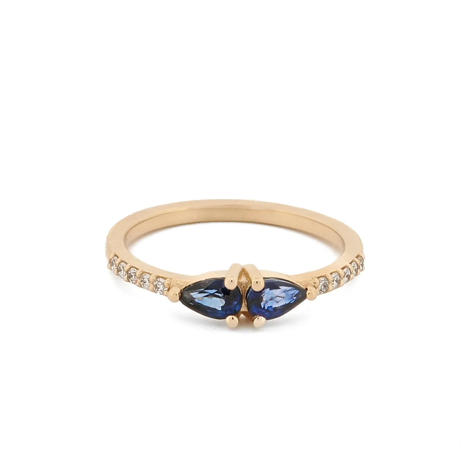 Loyalty Sapphire & Diamond Solid Gold Ring