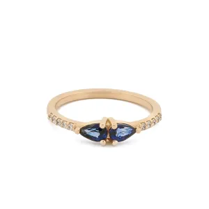 Loyalty Sapphire & Diamond Solid Gold Ring