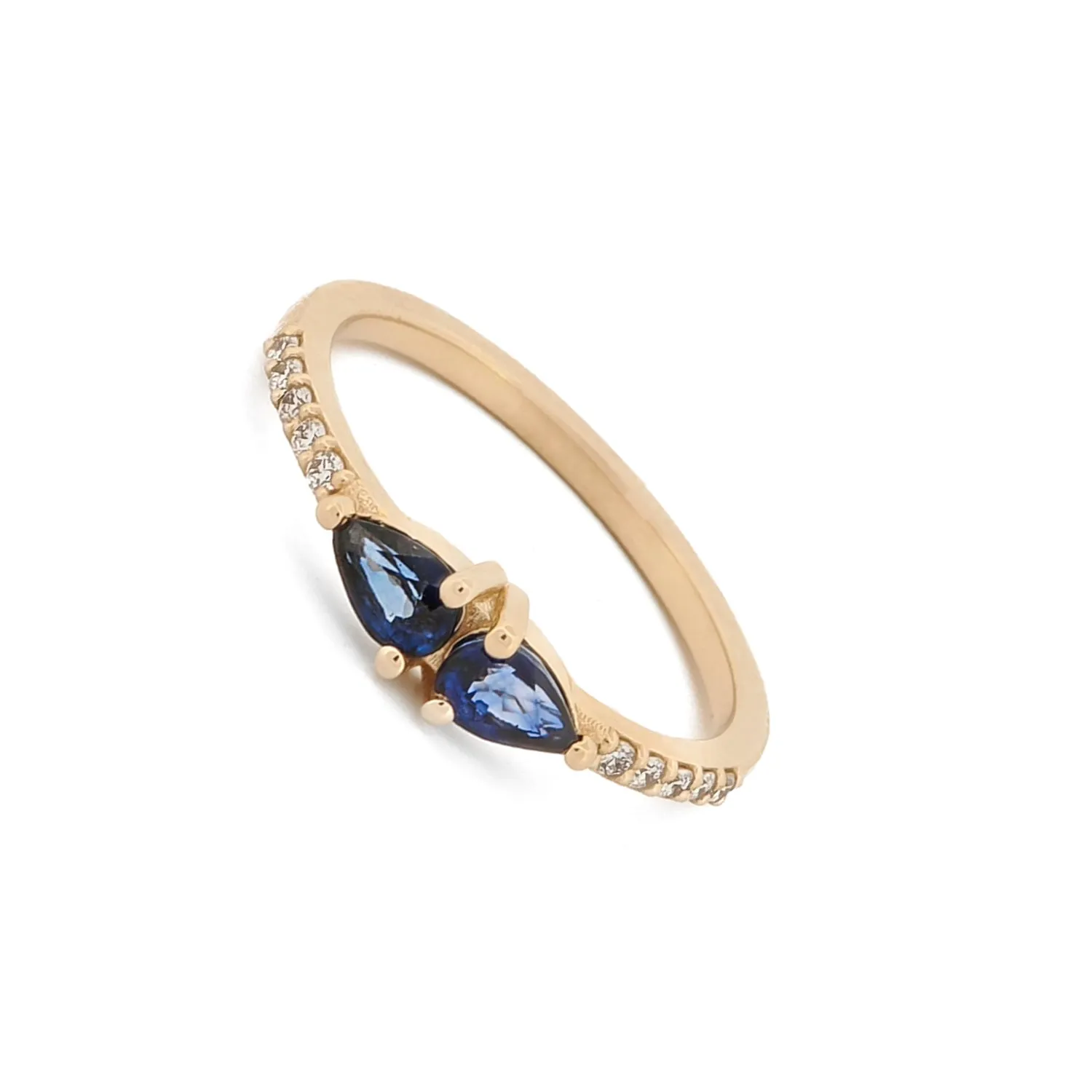Loyalty Sapphire & Diamond Solid Gold Ring