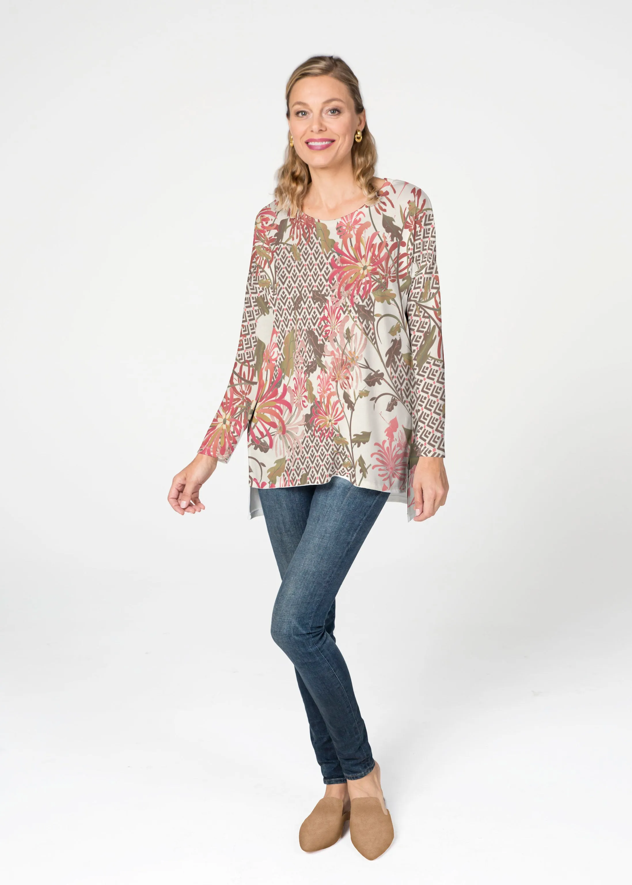 Lucia Chocolate (8129) ~ Slouchy Butterknit Top