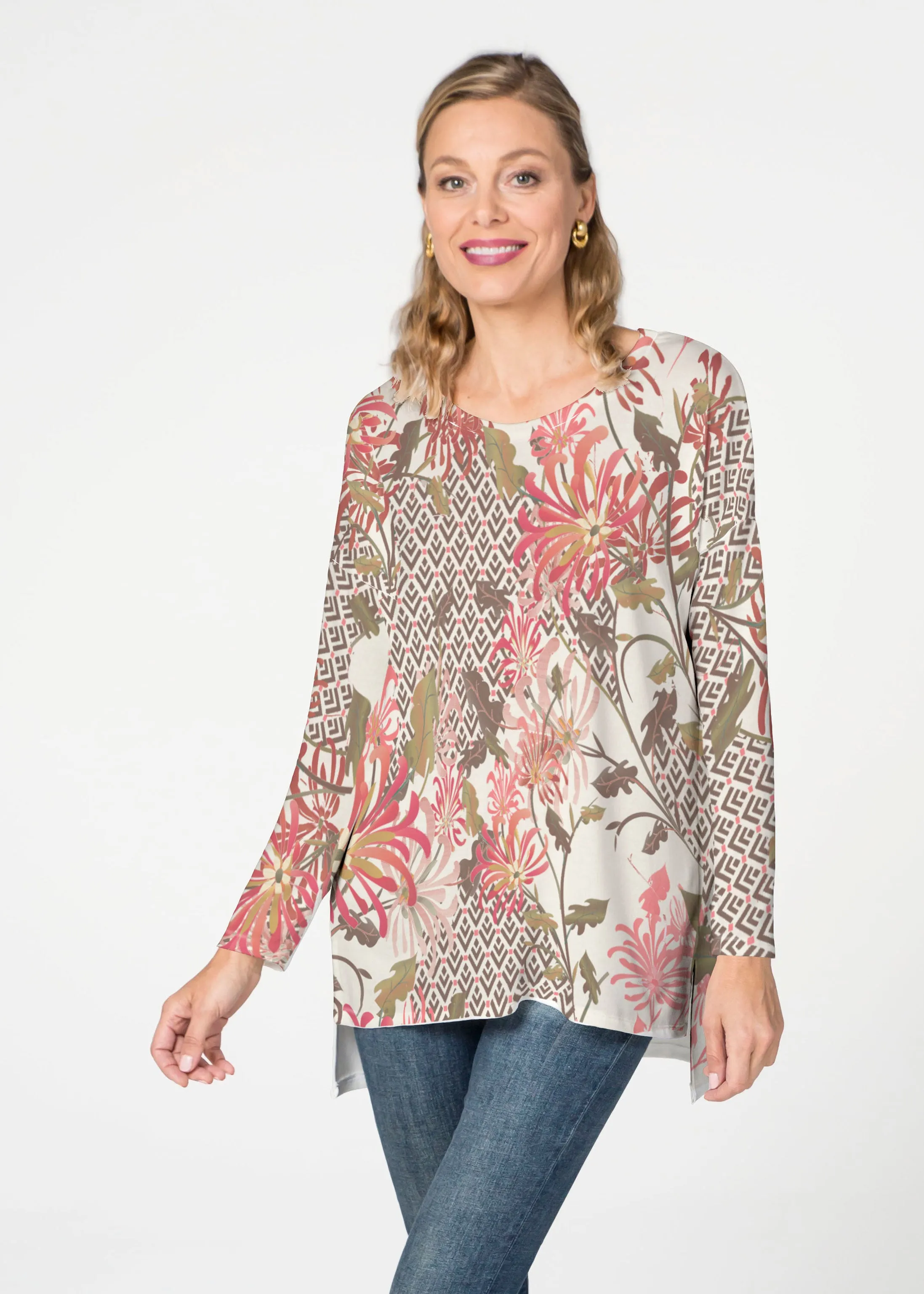 Lucia Chocolate (8129) ~ Slouchy Butterknit Top
