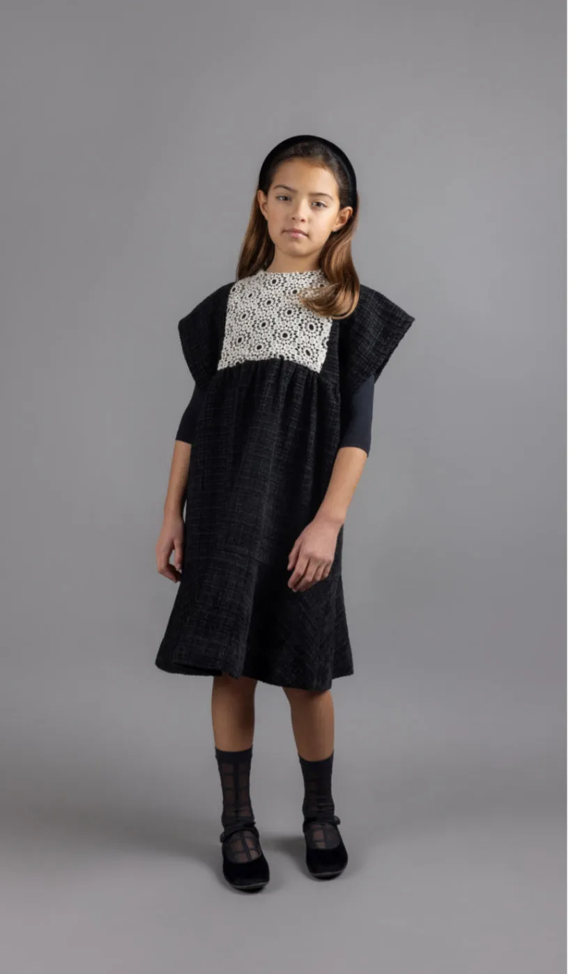 Madame Ti Crochet Textured Dress
