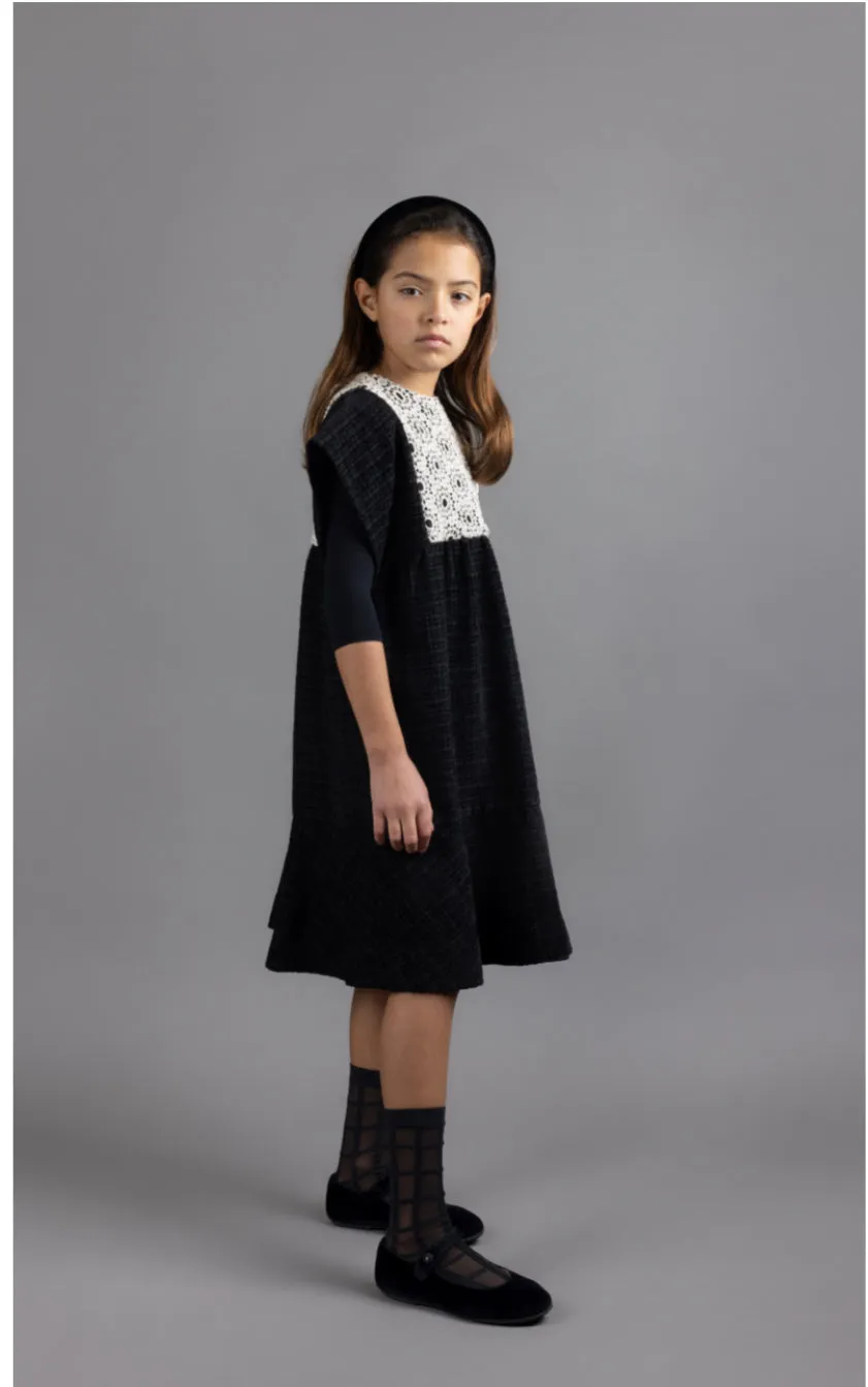 Madame Ti Crochet Textured Dress