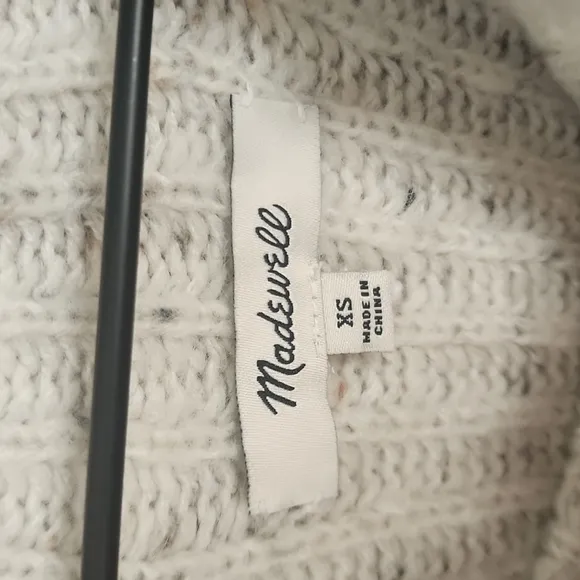 Madewell Donegal Northfield Mockneck Wool Blend Sweater