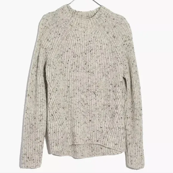 Madewell Donegal Northfield Mockneck Wool Blend Sweater