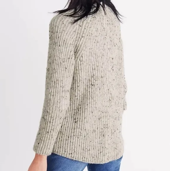 Madewell Donegal Northfield Mockneck Wool Blend Sweater