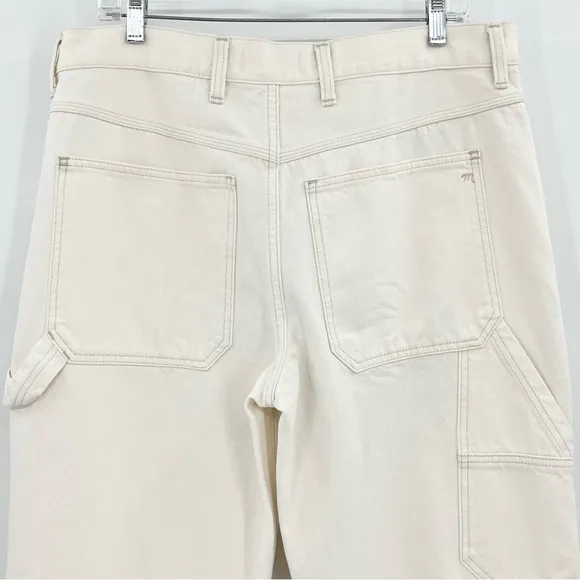 Madewell Low-Slung Straight Carpenter Jeans in Vintage Canvas 30”