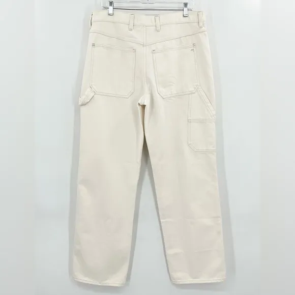 Madewell Low-Slung Straight Carpenter Jeans in Vintage Canvas 30”