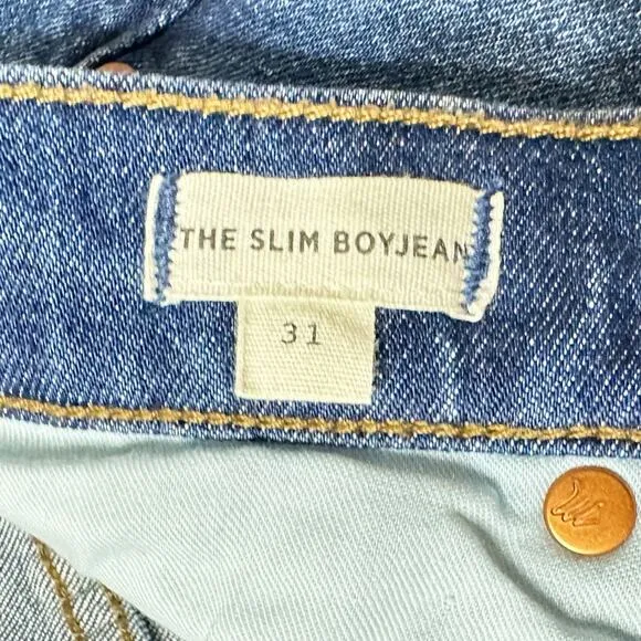 Madewell The Slim Boyjean Brinville Blue Wash Women 31