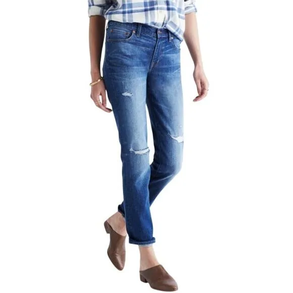 Madewell The Slim Boyjean Brinville Blue Wash Women 31