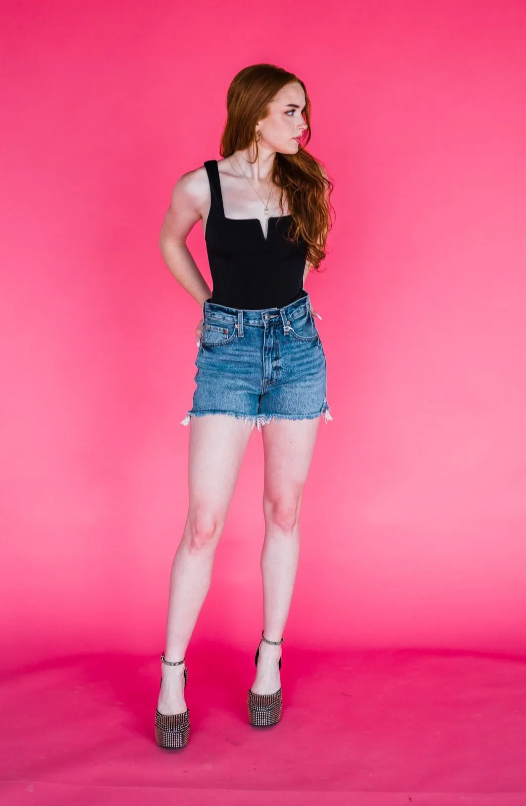 Maeve Super High Rise Cut Off ~ Play Day