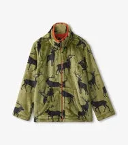 Magestic Elk Fleece Zip-Up