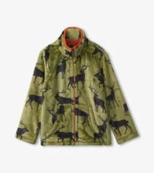 Magestic Elk Fleece Zip-Up
