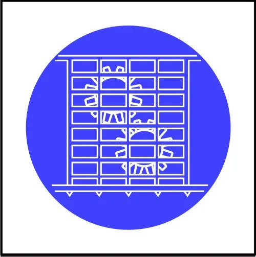 Mandatory Guards Symbol Safety Sign