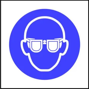 Mandatory Safety Goggles Symbol Sign