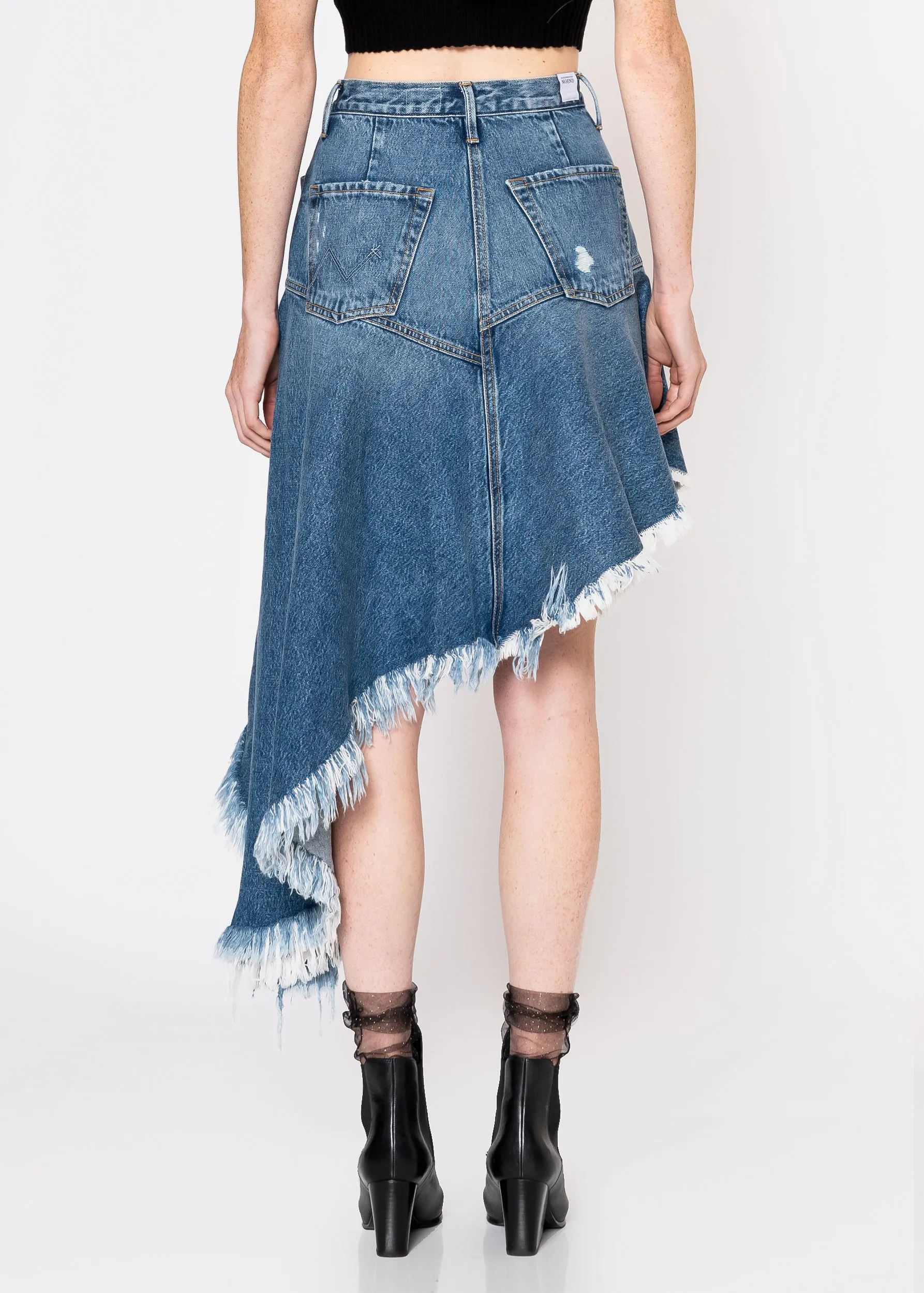 Mandy Asymmetrical Denim Skirt