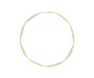Marco Bicego Marrakech 18k Yellow Gold Twisted Supreme Necklace