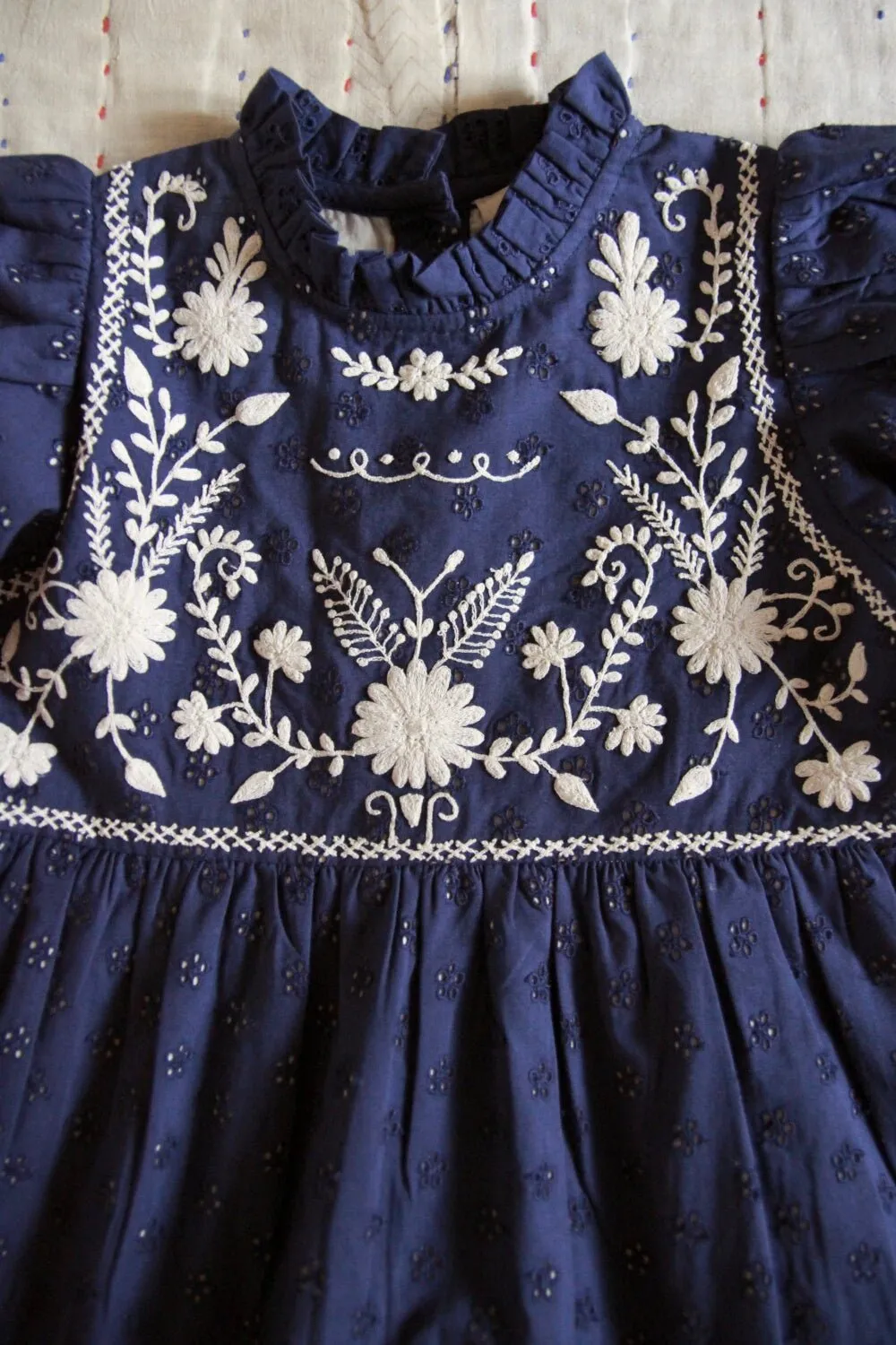 Margot Long Dress in Navy by Bonjour Diary