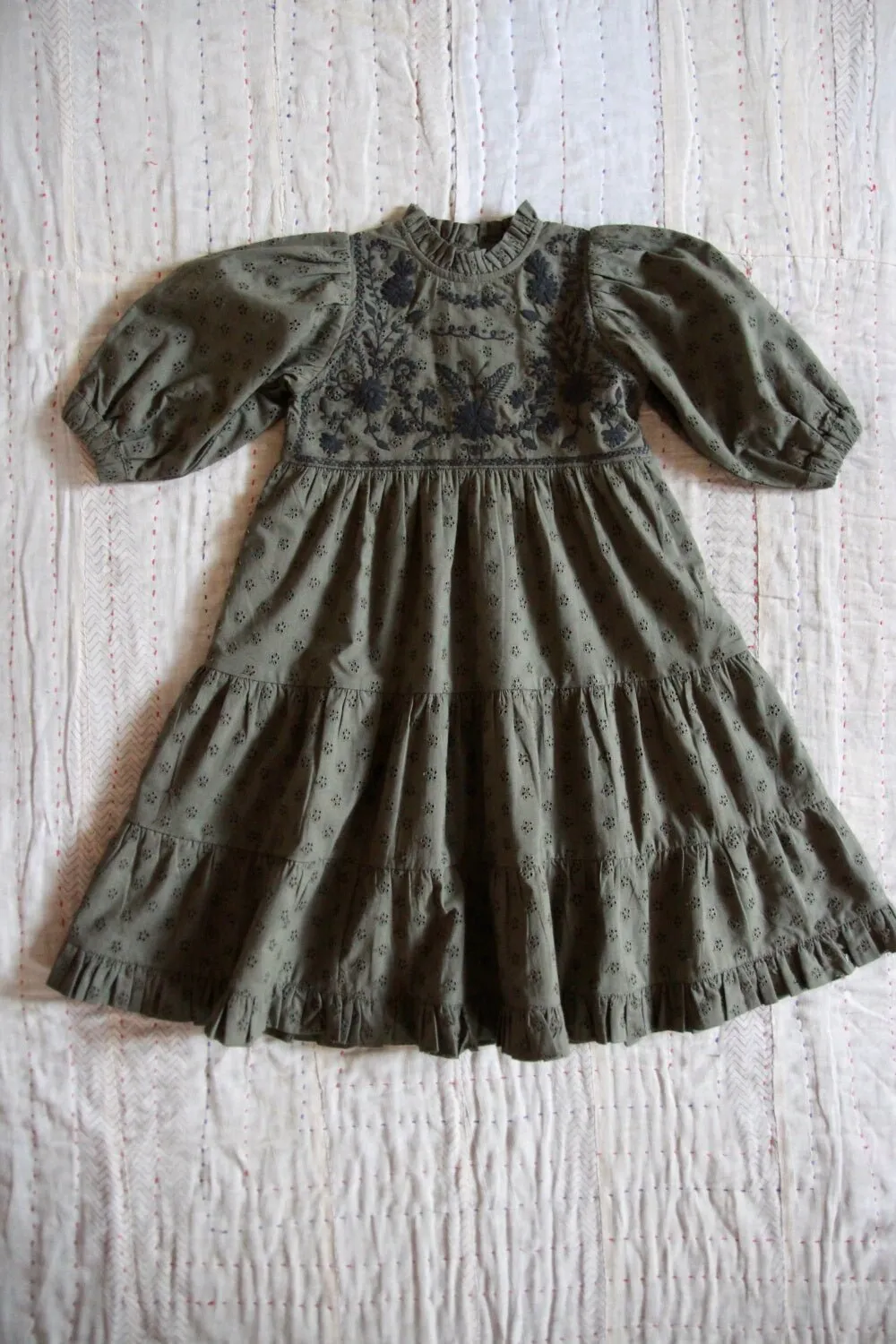 Margot Long Dress is Khaki by Bonjour Diary