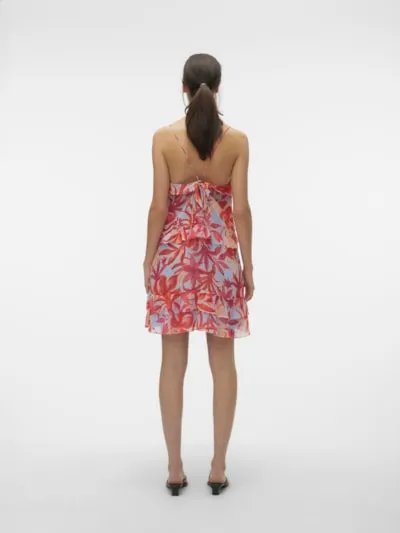 Marie Pink Frilled Cami Mini Dress