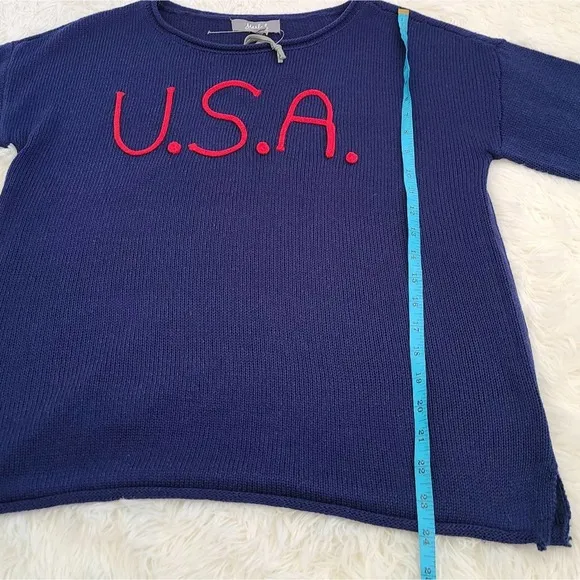 Marled By RC USA Blue Knit Sweater NWT SZ M