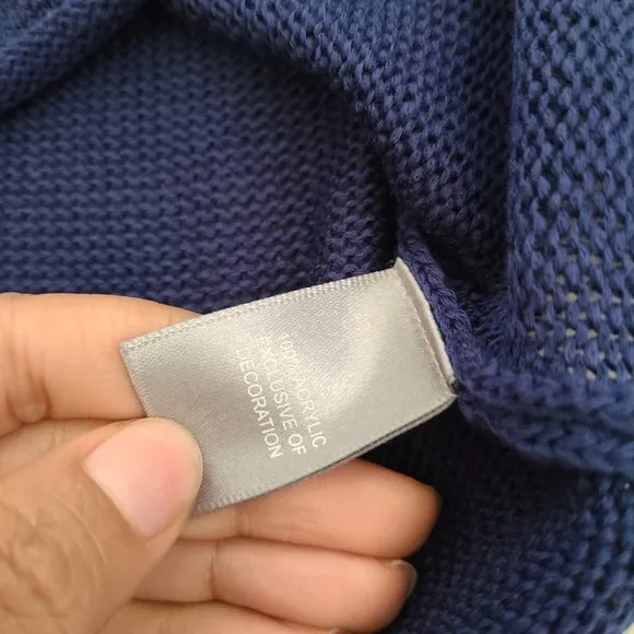 Marled By RC USA Blue Knit Sweater NWT SZ M