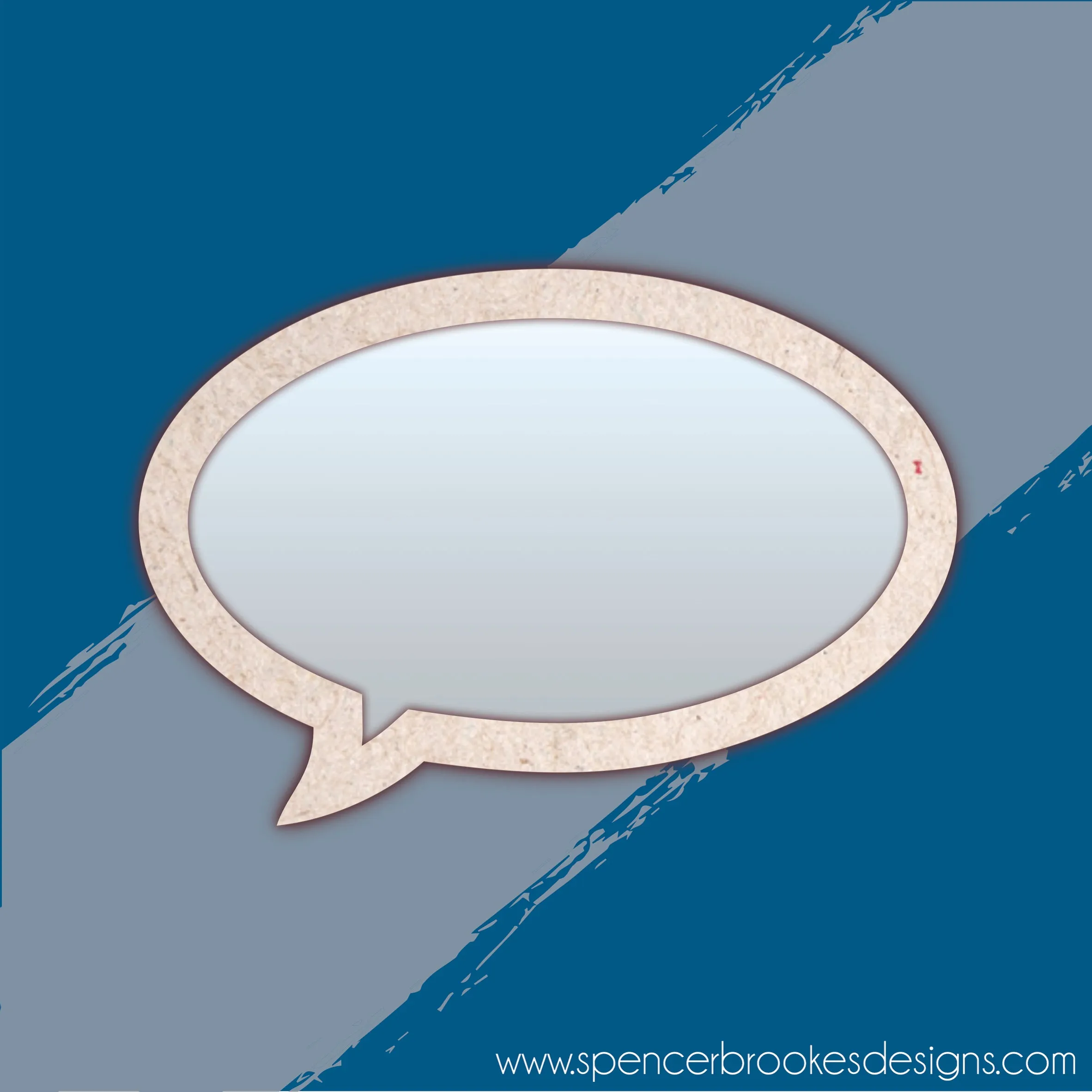 MDF and Acrylic Mirror - Speech Bubble
