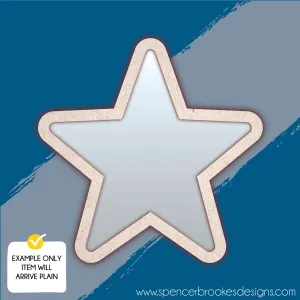 MDF and Acrylic Mirror - Star
