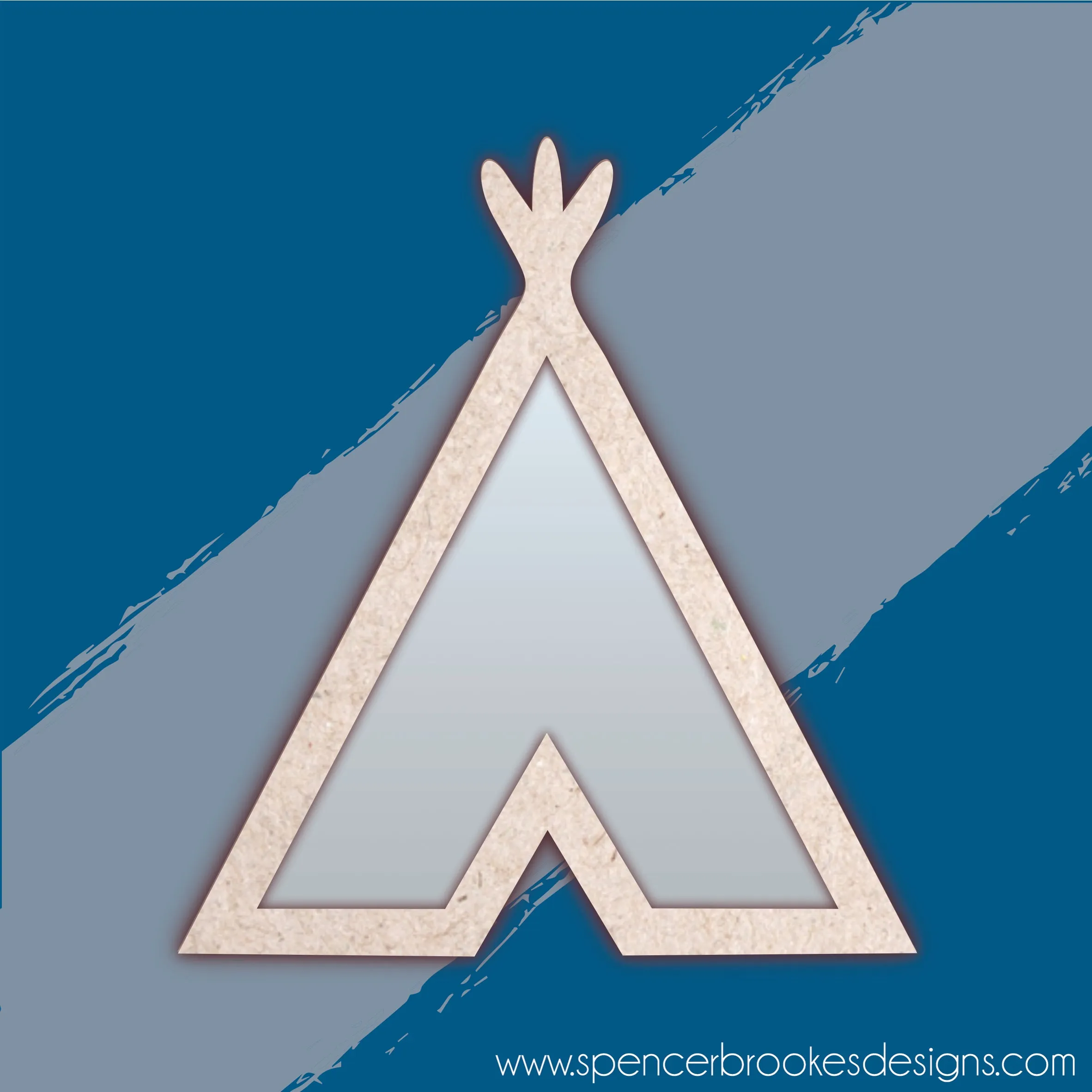 MDF and Acrylic Mirror - Teepee