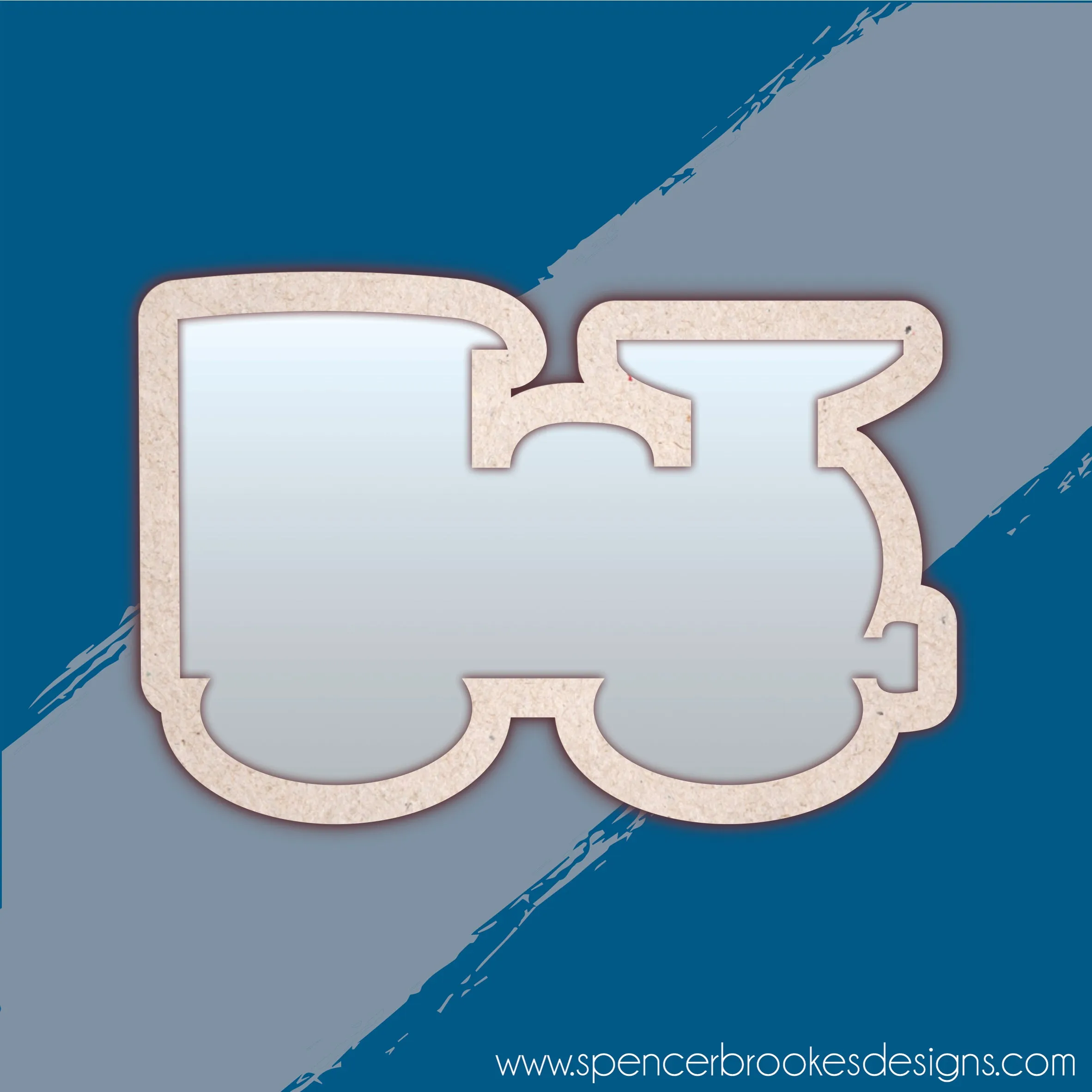 MDF and Acrylic Mirror - Train