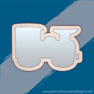 MDF and Acrylic Mirror - Train