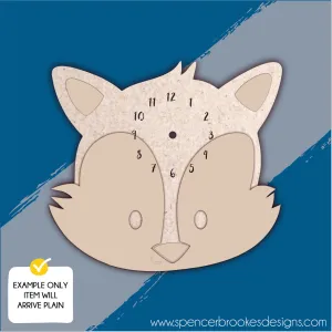 MDF Layered Clock - Fox