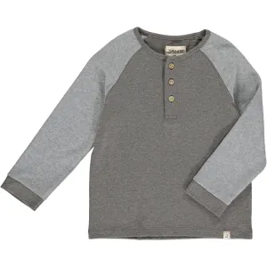 Me & Henry Boys “Lugoff” Mushroom Color Ragland Shirt: Size 3/4 to 8/9 Years