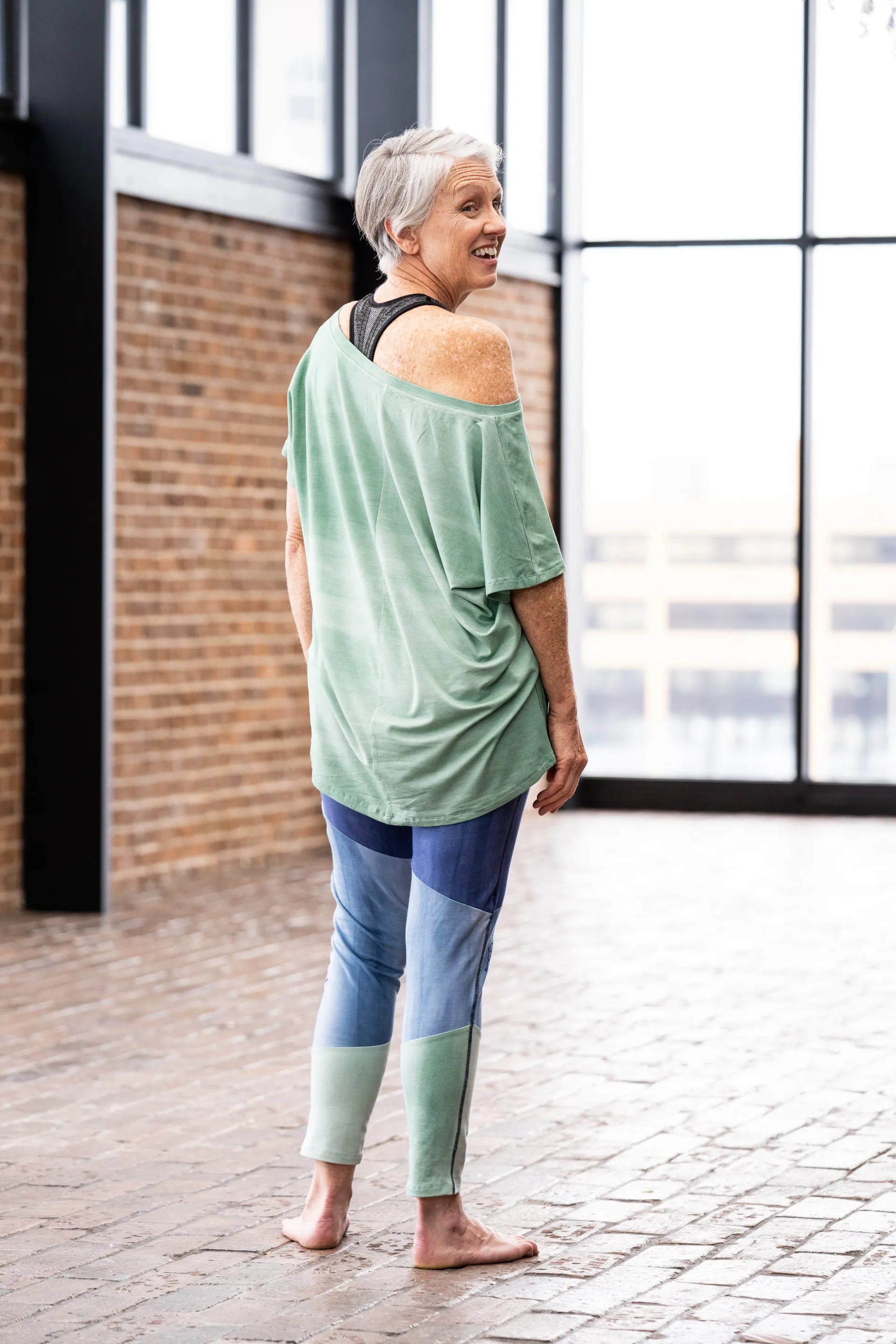 Meditation Tee in Sage