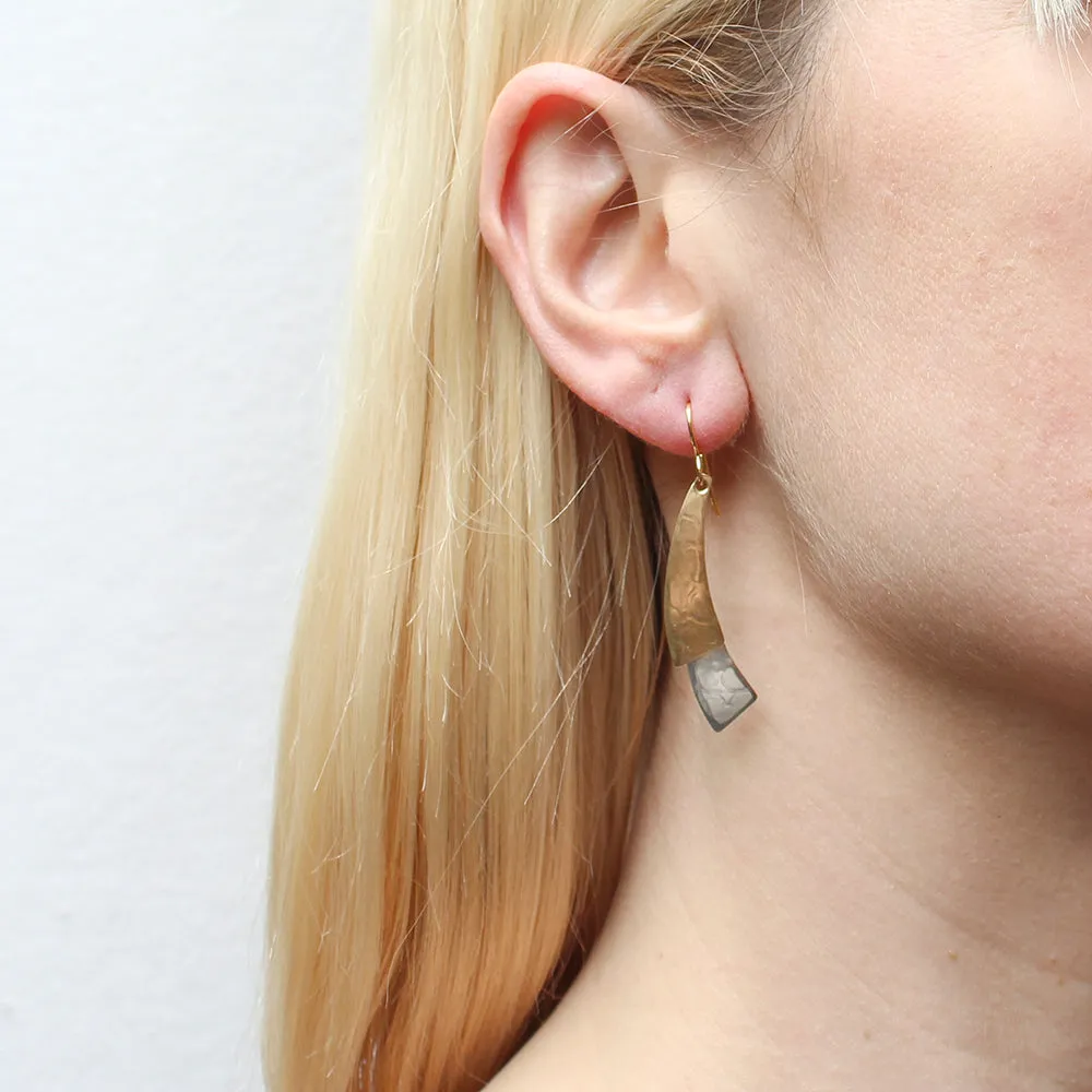 Medium Layered Arcs Wire Earrings