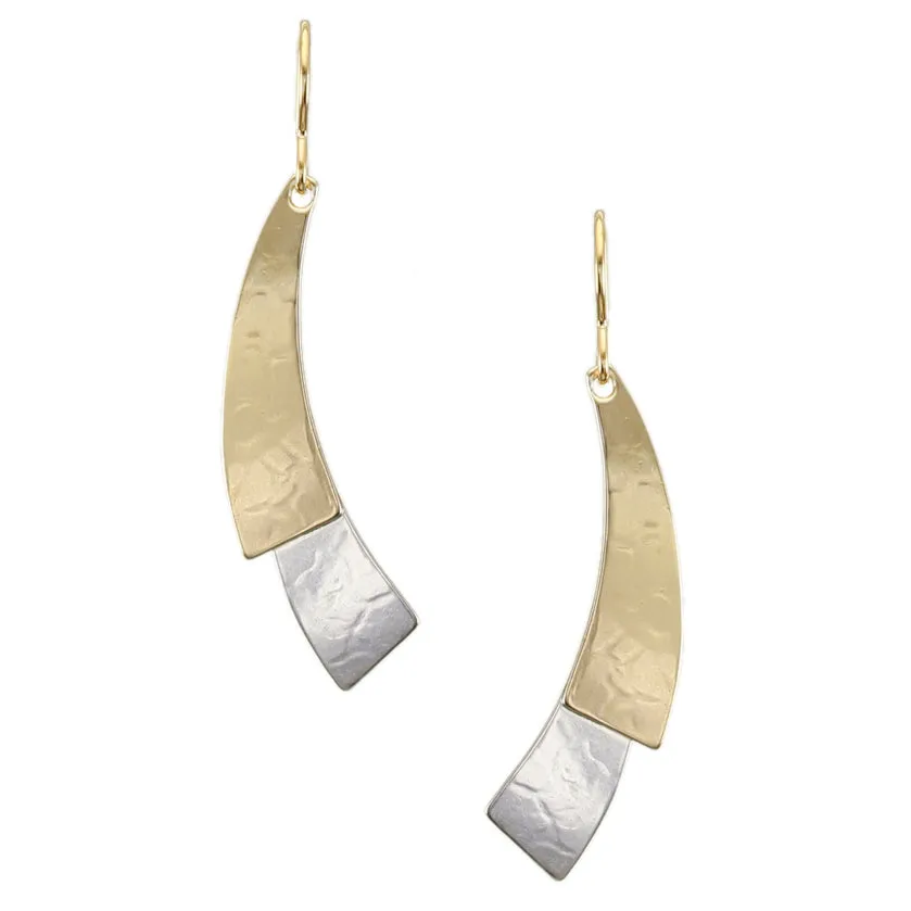 Medium Layered Arcs Wire Earrings
