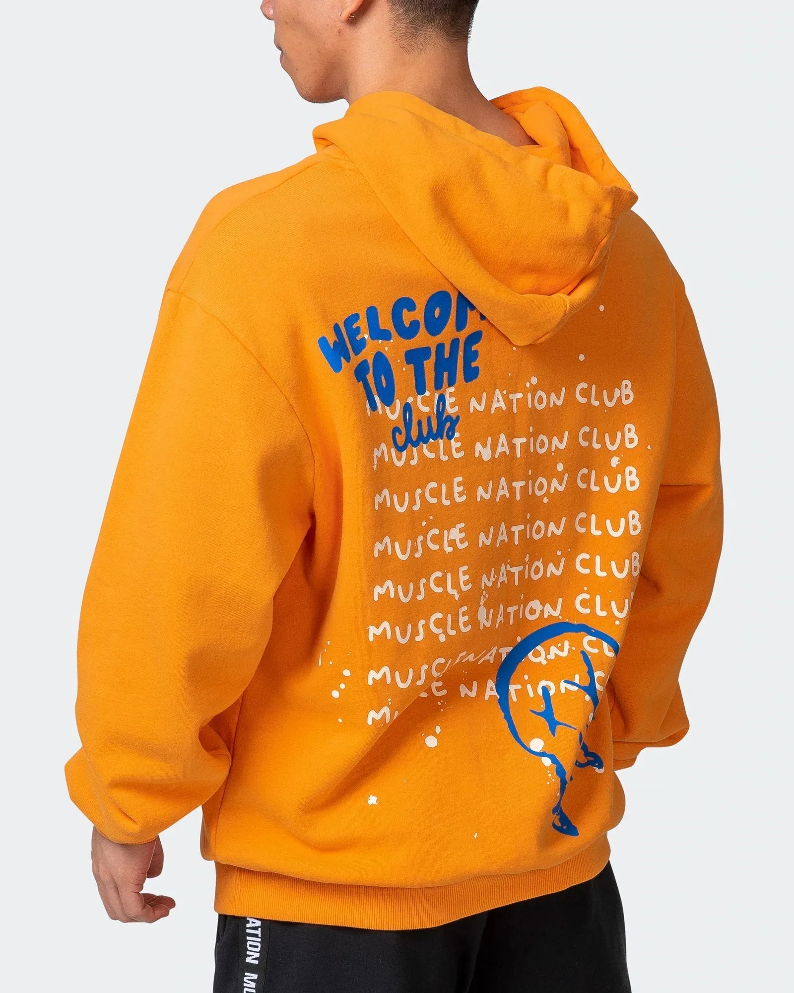MENS MN SQUAD OVERSIZED VINTAGE HOODIE Washed Fireball