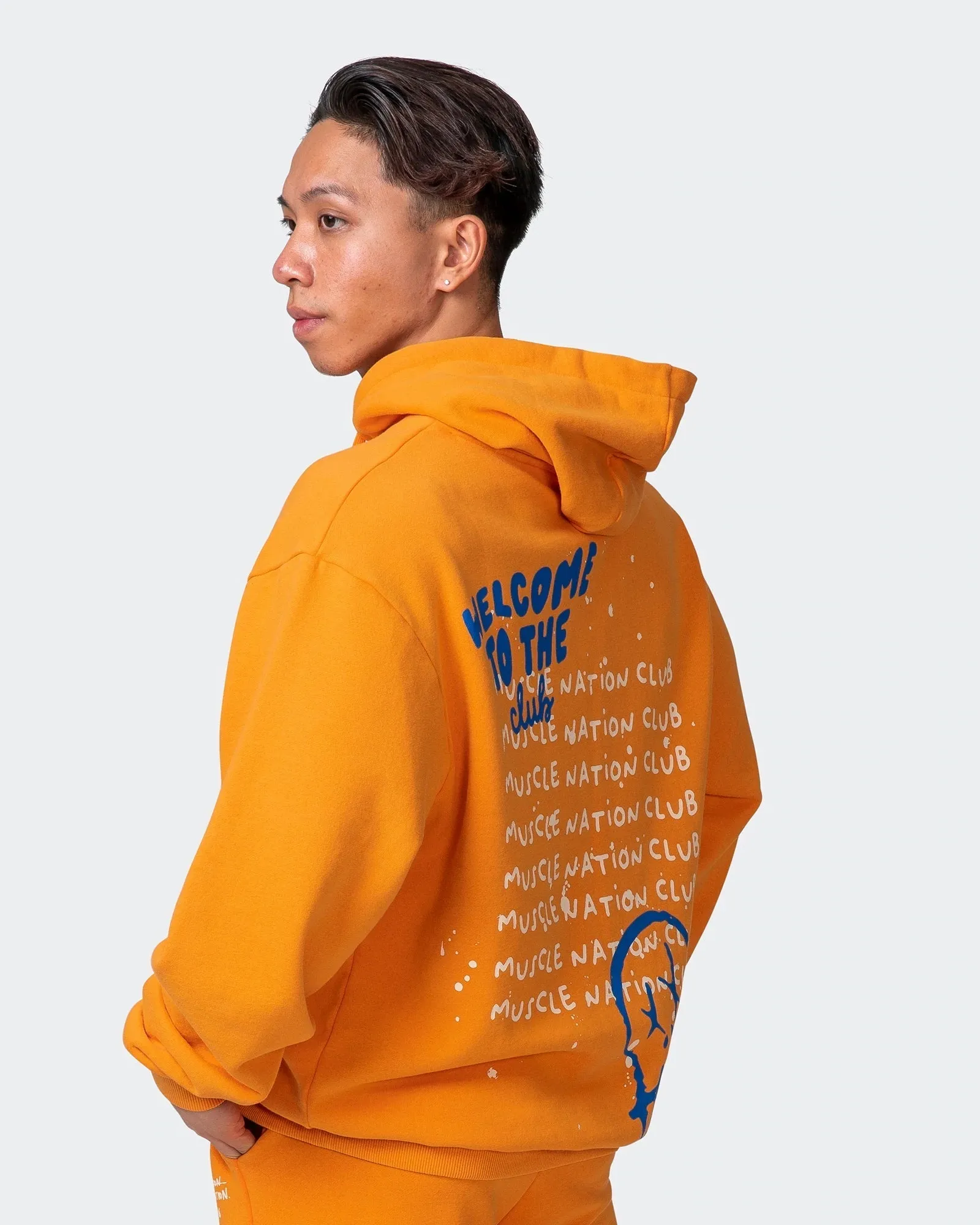 MENS MN SQUAD OVERSIZED VINTAGE HOODIE Washed Fireball